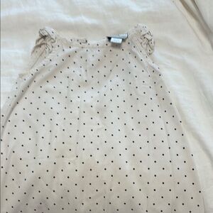 Petite Plume Polka Dot Sleeveless Nightgown